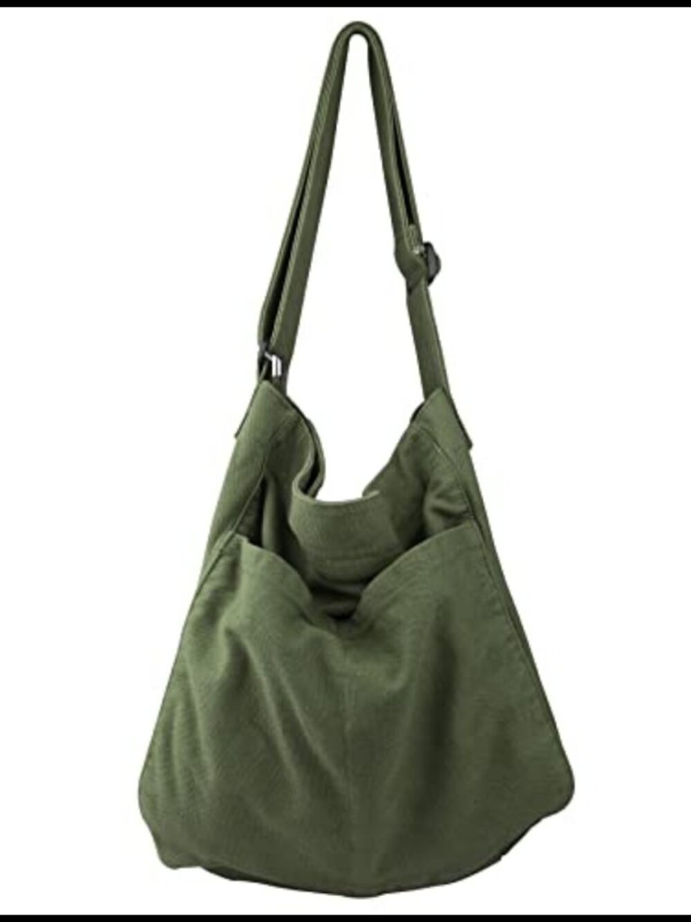 Canvas Hobo Crossbody Shoulder Tote Bag for Women & Men Multi-Pocket Casual
